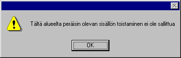 soitto ei ole sallittu