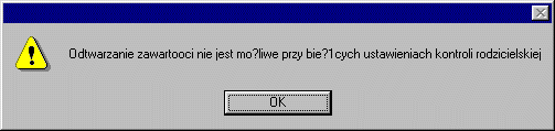 Nie można odtwarzać tej zawartości
