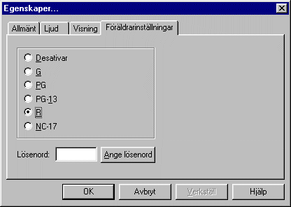 Sidan f&ouml;r f&ouml;r&auml;ldrainst&auml;llningar